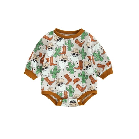 ZINTAOZT Infant Baby Girls Sweatshirt Romper Christmas Print Long Sleeve Oversized Jumpsuits Cute Xmas Clothes 3M-2T
ZINTAOZT Infant Baby Girls Sweatshirt Romper Christmas Print Long Sleeve Oversized Jumpsuits Cute Xmas Clothes 3M-2T