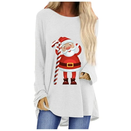Women Creawneck Tee Casual Plus Size Loose Fit Fall Tops Cute Graphic Shirt Funny Print Sweatshirt Graphic T-Shirt Long Sleeve Pullover Blouse for Teen Girls
Women Creawneck Tee Casual Plus Size Loose Fit Fall Tops Cute Graphic Shirt Funny Print Sweatshirt Graphic T-Shirt Long Sleeve Pullover Blouse for Teen Girls
