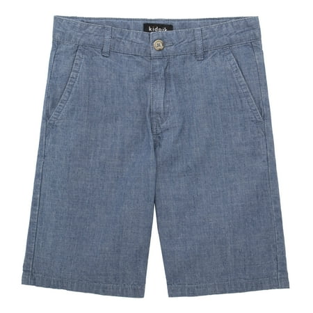 KIDPIK Boys Cotton Chambray Chino Short Size: 2 - 14