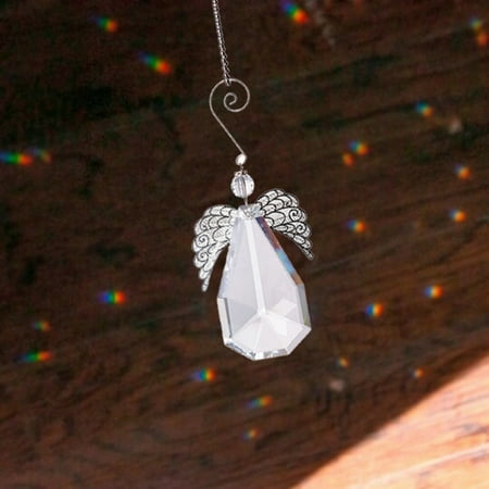 Sebtyili Modern Rainbow Crystal Angel Chakra Suncatcher Car Charm Pendant One Size
Sebtyili Modern Rainbow Crystal Angel Chakra Suncatcher Car Charm Pendant One Size