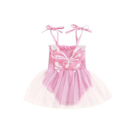 Canrulo Baby Girls Summer Romper Dress Sling Butterfly Printed Mesh Layer Pleated Jumpsuit Outwear Pink 6-12 Months
Canrulo Baby Girls Summer Romper Dress Sling Butterfly Printed Mesh Layer Pleated Jumpsuit Outwear Pink 6-12 Months