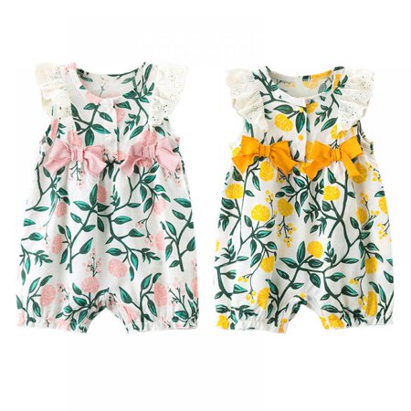 Infant Baby Girls Floral Print Rompers Flare Sleeve Kids Bodysuit Jumpsuit Newborn Clothes for Girls 0-2T ECHENOR
Infant Baby Girls Floral Print Rompers Flare Sleeve Kids Bodysuit Jumpsuit Newborn Clothes for Girls 0-2T ECHENOR