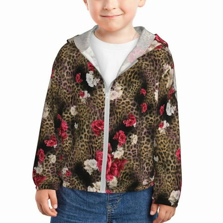 Rash Guard for Boys Girls - Leopard And Flowers Lightweight Long Sleeve Sun Protection Jacket Hooded Cooling Swim Shirt with Zipper for Toddler Kids Children
Rash Guard for Boys Girls - Leopard And Flowers Lightweight Long Sleeve Sun Protection Jacket Hooded Cooling Swim Shirt with Zipper for Toddler Kids Children