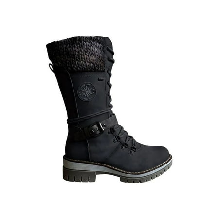 Fangasis Women s PU Knee High Boots Flat Ladies Lace up Winter Military Combat Boots US Size 12
Fangasis Women s PU Knee High Boots Flat Ladies Lace up Winter Military Combat Boots US Size 12