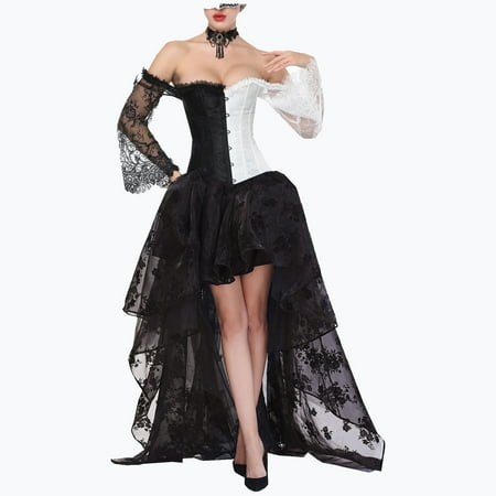 Women s Two-Piece Skirt European And American Breast-Supporting Lace Middle-Sleeve Court Corset
Women s Two-Piece Skirt European And American Breast-Supporting Lace Middle-Sleeve Court Corset