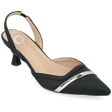 Journee Collection Womens Nellia Slip On Kitten Heel Mule Pump