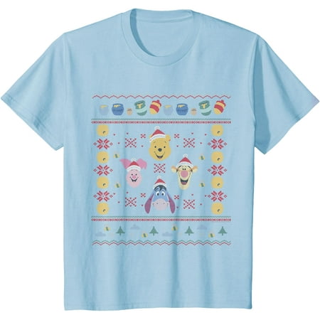 Winnie the Pooh and Friends Christmas Style Youth T-Shirt for Boy Girl Kids Toddler Light Blue Color Size 5/6
Winnie the Pooh and Friends Christmas Style Youth T-Shirt for Boy Girl Kids Toddler Light Blue Color Size 5/6