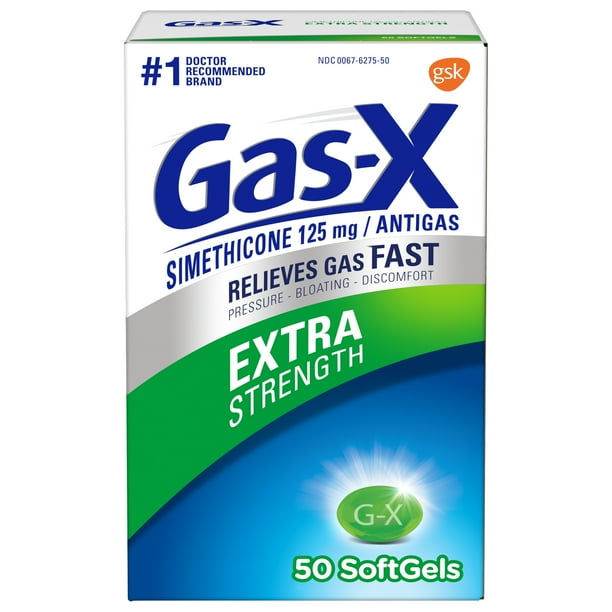 Gas-X Extra Strength Gas Relief Softgels, 50 Count