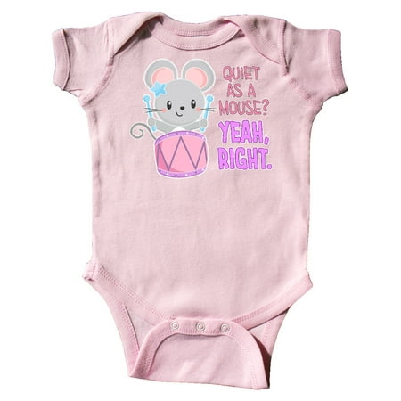Inktastic Quiet As A Mouse Yeah Right Cute Mouse Drummer Gift Baby Boy or Baby Girl Bodysuit
Inktastic Quiet As A Mouse Yeah Right Cute Mouse Drummer Gift Baby Boy or Baby Girl Bodysuit