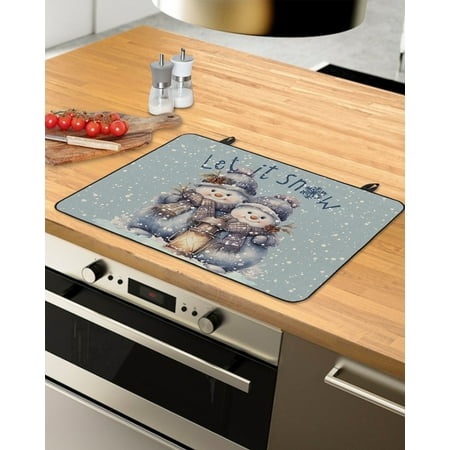 Christmas Snowman Stove Top Covers for Electric Stove Heat Insulation Fireproof Glass Cooktop Cover Counter Top Glass Stove Cover for Prevent Scratches 31 x24 Winter Snowflake Blue Rustic Burlap
Christmas Snowman Stove Top Covers for Electric Stove Heat Insulation Fireproof Glass Cooktop Cover Counter Top Glass Stove Cover for Prevent Scratches 31 x24 Winter Snowflake Blue Rustic Burlap