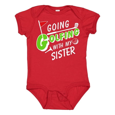 Inktastic Going Golfing with My Sister- Kids Golf Gift Baby Boy or Baby Girl Bodysuit
Inktastic Going Golfing with My Sister- Kids Golf Gift Baby Boy or Baby Girl Bodysuit