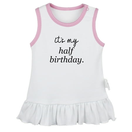 It s My Half Birthday Funny Dresses For Baby Newborn Babies Skirts Infant Princess Dress 0-24M Kids Graphic Clothes (White Sleeveless Dresses 18-24 Months)
It s My Half Birthday Funny Dresses For Baby Newborn Babies Skirts Infant Princess Dress 0-24M Kids Graphic Clothes (White Sleeveless Dresses 18-24 Months)