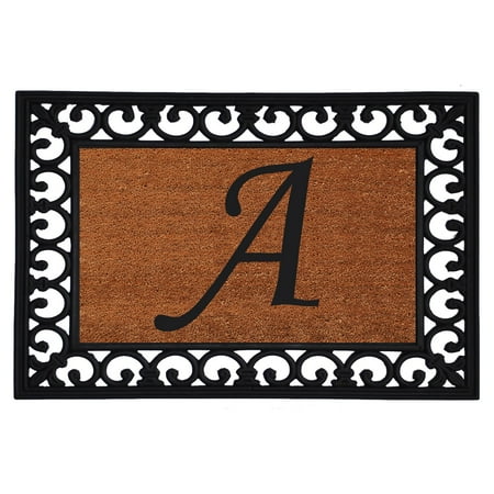Calloway Mills Monogram Insert Outdoor Doormat 19" x 25" (LETTER R)