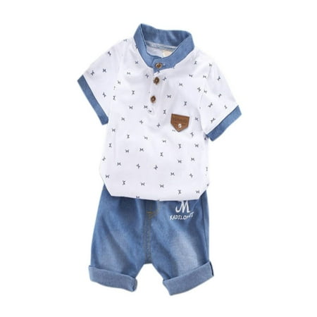 Luxsea Summer Toddler Boys Clothes Set Mock Neck Short Sleeve Cartoon Pattern Shirt+Shorts 2-Piece Outfit Sets
Luxsea Summer Toddler Boys Clothes Set Mock Neck Short Sleeve Cartoon Pattern Shirt+Shorts 2-Piece Outfit Sets