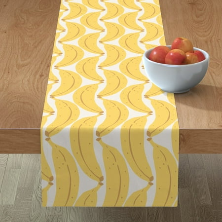 Cotton Sateen Table Runner 90 - Banana Tropical Fruit Food Yellow Decor Cute Theme Sweet Summer Banane Yelow Print Custom Table Linens by Spoonflower
Cotton Sateen Table Runner 90 - Banana Tropical Fruit Food Yellow Decor Cute Theme Sweet Summer Banane Yelow Print Custom Table Linens by Spoonflower