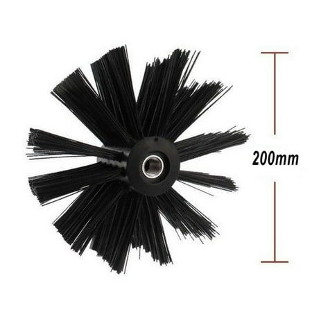 200mm Dryer Vent Cleaning Brush Chimney Lint Remover Bristle Head Nylon