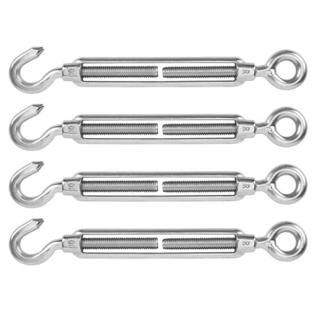 Hook Eye Turnbuckle Corrosion-resistant Stainless Steel Hook Eye Screw For Clothes Line For Tent Rope
Hook Eye Turnbuckle Corrosion-resistant Stainless Steel Hook Eye Screw For Clothes Line For Tent Rope