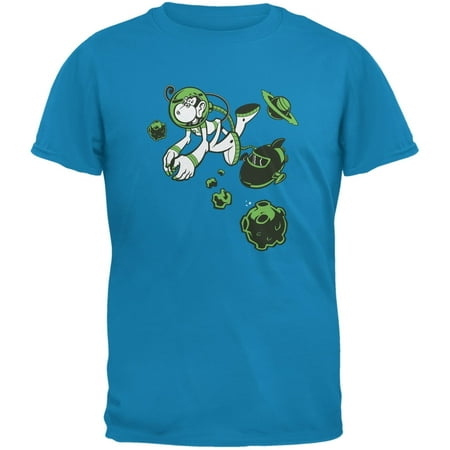 Space Monkey Sapphire Blue Adult T-Shirt