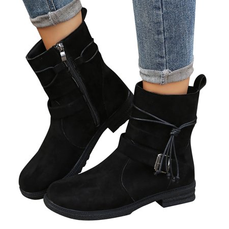 ZXHACSJ Vintage Boots Short Boots Lace Up Thick High Heel Middle Boots Women s Boots Black 36
ZXHACSJ Vintage Boots Short Boots Lace Up Thick High Heel Middle Boots Women s Boots Black 36