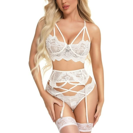 Women s Fashion Sexy Lace Three-piece Set Suit Solid Color Wireless Bra Sexy Underwear Panties
Women s Fashion Sexy Lace Three-piece Set Suit Solid Color Wireless Bra Sexy Underwear Panties