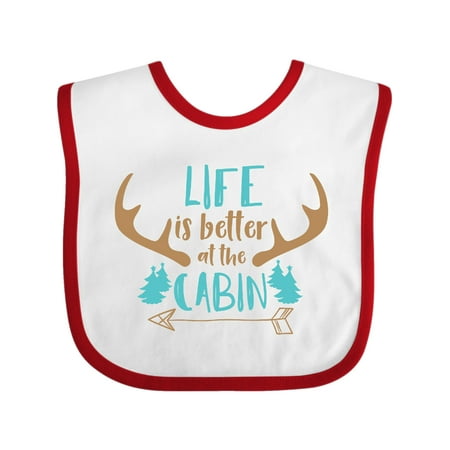 Inktastic Life is Better at the Cabin Deer Antlers Camping Gift Baby Boy or Baby Girl Bib
Inktastic Life is Better at the Cabin Deer Antlers Camping Gift Baby Boy or Baby Girl Bib