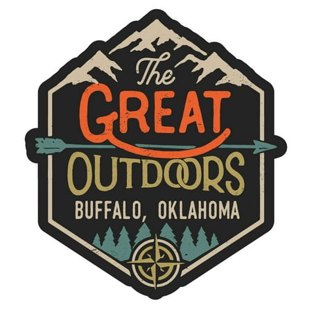 Buffalo Oklahoma The Great Outdoors Design 4-Inch Fridge Magnet