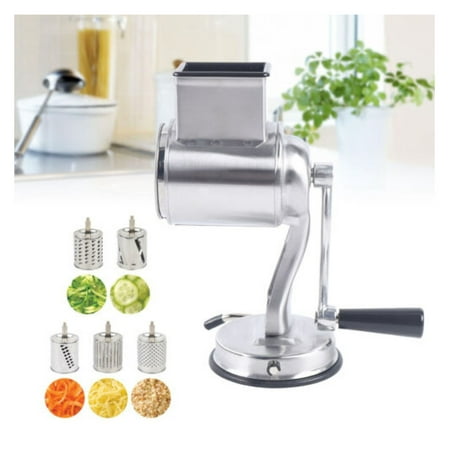 wangc123 Kitchen Manual Grater Vegetable Fruit Drum Cutter Nuts Slicer w/ 5 Blades
wangc123 Kitchen Manual Grater Vegetable Fruit Drum Cutter Nuts Slicer w/ 5 Blades