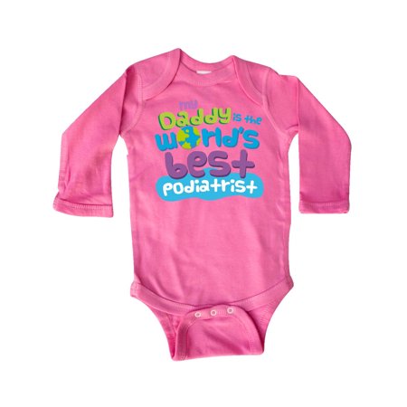 Inktastic Daddy Worlds Best Podiatrist Gift Baby Boy or Baby Girl Long Sleeve Bodysuit 
Inktastic Daddy Worlds Best Podiatrist Gift Baby Boy or Baby Girl Long Sleeve Bodysuit