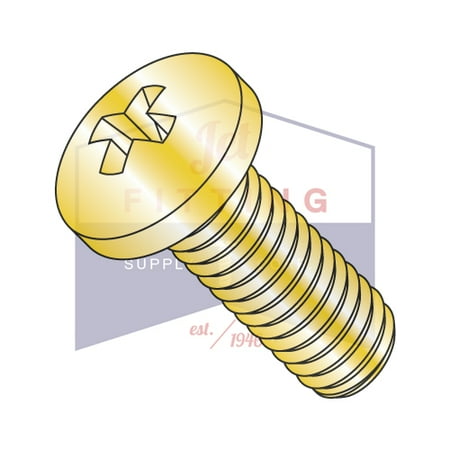 4-40 x 1/2 Machine Screws | Phillips | Pan Head | Steel | Zinc Yellow (Quantity: 10000)
4-40 x 1/2 Machine Screws | Phillips | Pan Head | Steel | Zinc Yellow (Quantity: 10000)
