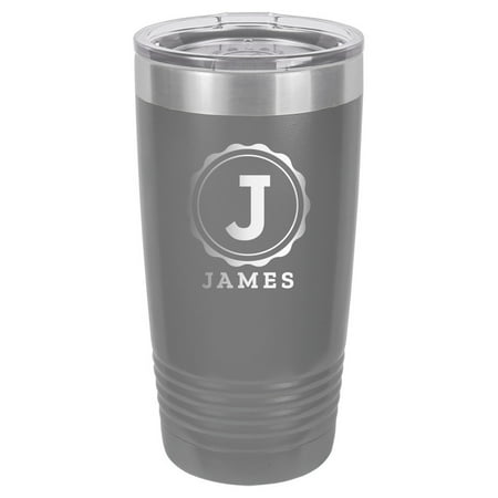 PERSONALIZED Stainless Steel Tumbler with Lid Letter and Name Monogram Insulated Tumblers for Gym Office Home and Outdoors 20 Oz Stamp Dark Gray
PERSONALIZED Stainless Steel Tumbler with Lid Letter and Name Monogram Insulated Tumblers for Gym Office Home and Outdoors 20 Oz Stamp Dark Gray