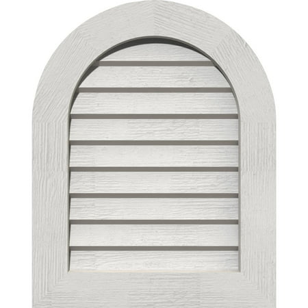 20 W x 20 H Round Top Gable Vent (25 W x 25 H Frame Size): Primed Non-Functional Rough Sawn Western Red Cedar Gable Vent w/ Decorative Face Frame
20 W x 20 H Round Top Gable Vent (25 W x 25 H Frame Size): Primed Non-Functional Rough Sawn Western Red Cedar Gable Vent w/ Decorative Face Frame
