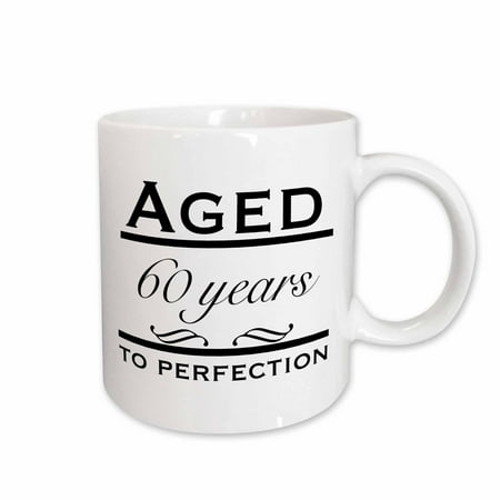 3dRose Aged 60 years to perfection Ceramic Mug 15-ounce