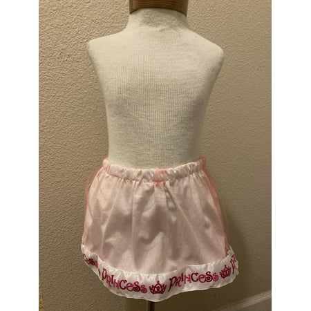 White Skirt w/Princess Ribbon Size 6-12 Months
