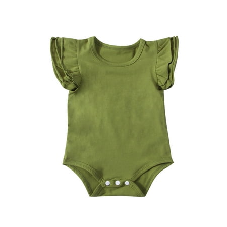 Infant Baby Girl Boy Fly Sleeve Romper Round Neck Solid Color Bodysuit Summer Clothes
Infant Baby Girl Boy Fly Sleeve Romper Round Neck Solid Color Bodysuit Summer Clothes