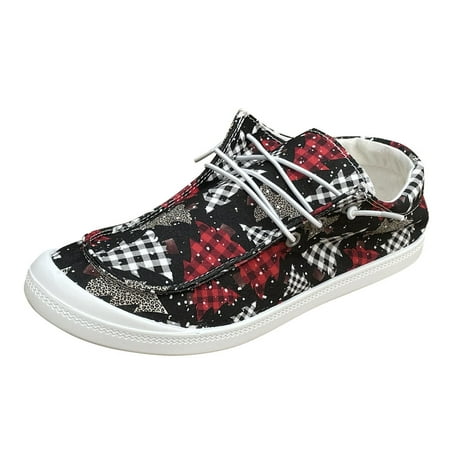 Casual Shoes for Women Ladies Fashion Exquisite Christmas Print Lace Up Round Head Comfort Flat Casual Shoes Women Casual Shoes Cloth Red 39
Casual Shoes for Women Ladies Fashion Exquisite Christmas Print Lace Up Round Head Comfort Flat Casual Shoes Women Casual Shoes Cloth Red 39