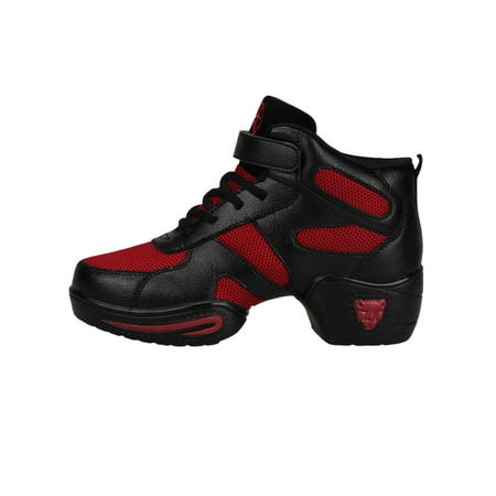 Lacyhop Ladies Modern Breathable Dance Sneaker Casual Lace Up Shoes Comfort Magic Tape Jazz Shoe 8166 Black Red 7.5
Lacyhop Ladies Modern Breathable Dance Sneaker Casual Lace Up Shoes Comfort Magic Tape Jazz Shoe 8166 Black Red 7.5