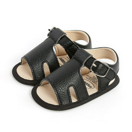 hirigin Baby Girls Boys Sandals Solid Color Soft Rubber Sole Shoes Prewalker