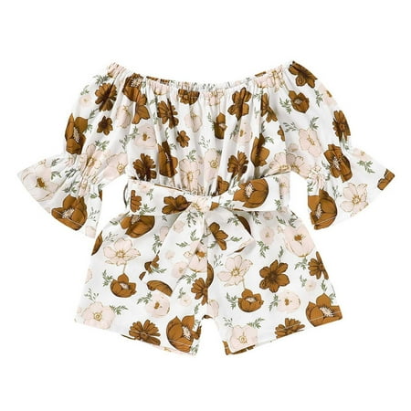 Dadaria Toddler Fall Outfits 9Months-4Years Toddler Baby Girls Summer Printed With Printed Waistband Jumpsuit Girls Suit White 110 Toddler
Dadaria Toddler Fall Outfits 9Months-4Years Toddler Baby Girls Summer Printed With Printed Waistband Jumpsuit Girls Suit White 110 Toddler