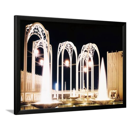 Science Building at World's Fair Framed Print Wall Art