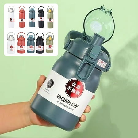 Yanerim 1000/1500ML Insulated Water Bottle with Silicone Straw Portable Handle Stainless Steel Travel Gym Workout Sports Thermal Drinking Cup Birthday Gift
Yanerim 1000/1500ML Insulated Water Bottle with Silicone Straw Portable Handle Stainless Steel Travel Gym Workout Sports Thermal Drinking Cup Birthday Gift