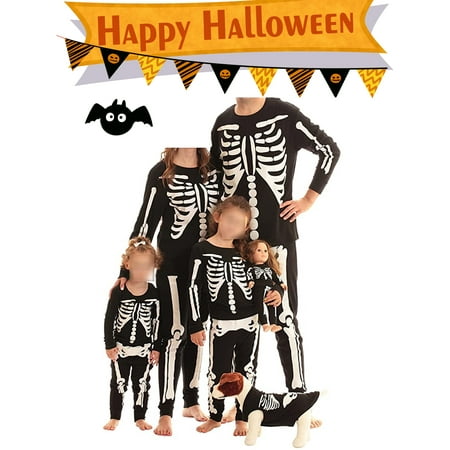 Cathery Family Matching Halloween Two Piece Pajamas Set Skeleton Printed Long Sleeve Sweatshirt Tops and Pants Loungewear Jammies
Cathery Family Matching Halloween Two Piece Pajamas Set Skeleton Printed Long Sleeve Sweatshirt Tops and Pants Loungewear Jammies
