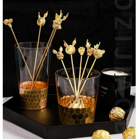 Promotions! Long Handle Stirring Sticks Stainless Steel Gold Plated Dessert Coffee Spoons Fruit Fork Cake Ice Cream Soup Kitchen Bar Tools
Promotions! Long Handle Stirring Sticks Stainless Steel Gold Plated Dessert Coffee Spoons Fruit Fork Cake Ice Cream Soup Kitchen Bar Tools