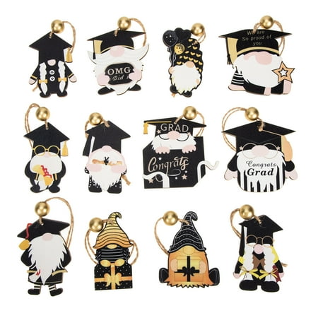 12Pcs Graduation Gnome Wood Ornaments with Rope Hanging Ornament Congrats Grad Wooden Pendant Decoration for Home School Grad Party Tree Door Window
12Pcs Graduation Gnome Wood Ornaments with Rope Hanging Ornament Congrats Grad Wooden Pendant Decoration for Home School Grad Party Tree Door Window