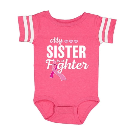 Inktastic Breast Cancer Awareness My Sister is a Fighter Gift Baby Boy or Baby Girl Bodysuit
Inktastic Breast Cancer Awareness My Sister is a Fighter Gift Baby Boy or Baby Girl Bodysuit