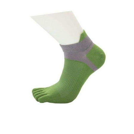 Tangnade Fashion 1 Pair Men Mesh Meias Sports Running Five Finger Toe Socks BU