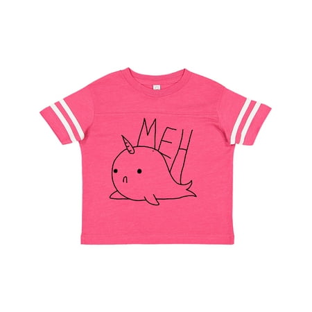 Inktastic Meh Narwhal Gift Toddler Boy or Toddler Girl T-Shirt