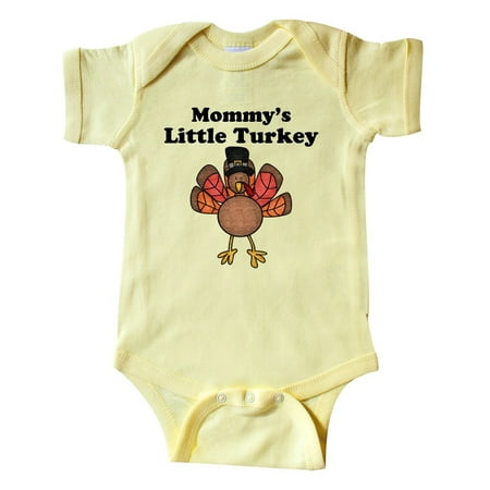 Inktastic Mommy s Little Turkey Gift Baby Boy or Baby Girl Bodysuit