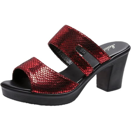 Low Heel Sandals for Women Minimalist Wedge Sandal Flip-Flop Beach Women Middle Summer Sandals Fashion Shoes Heel Sandals Women s Sandals (Red 6.5)
Low Heel Sandals for Women Minimalist Wedge Sandal Flip-Flop Beach Women Middle Summer Sandals Fashion Shoes Heel Sandals Women s Sandals (Red 6.5)