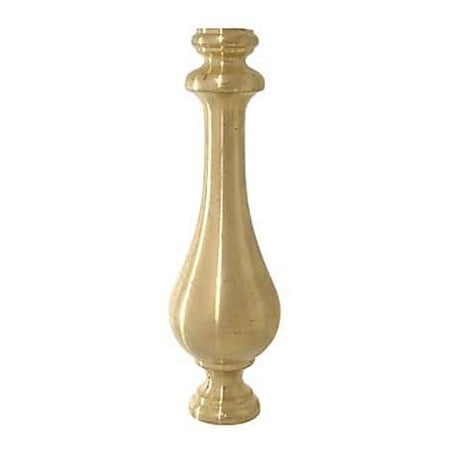 B&P Lamp® 6 5/16 Turned Brass Column Polished & Lacq.