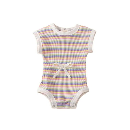 BSDHBS Girl Bodysuit Baby Girls Boys Striped Spring Summer Short Sleeve Romper Bodysuit Clothes White Size 100
BSDHBS Girl Bodysuit Baby Girls Boys Striped Spring Summer Short Sleeve Romper Bodysuit Clothes White Size 100